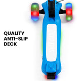 ROVO KIDS 3-Wheel Electric Scooter, Ages 3-8, Adjustable Height, Folding, Lithium Battery, Blue - Extra Image