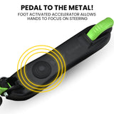 ROVO KIDS Electric Scooter Lithium Ride-On Foldable E-Scooter 125W Rechargeable, Green - Top-Down View