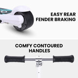 ROVO KIDS WhizKid Electric Scooter, Ages 5-11, Adjustable Height, AU Compliant, Lithium Battery, Brushless Motor, White