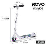 ROVO KIDS WhizKid Electric Scooter, Ages 5-11, Adjustable Height, AU Compliant, Lithium Battery, Brushless Motor, White - Extra Image