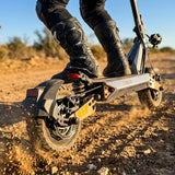 VALK Ego 8 Electric Scooter, Powerful, AU Compliant, 48V 13Ah, 55km Max Range, eScooter for Adults, Foldable, Off Road, Black/Bronze - 45-Degree Angle