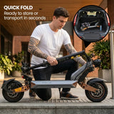 VALK Ego 8 Electric Scooter, Powerful, AU Compliant, 48V 13Ah, 55km Max Range, eScooter for Adults, Foldable, Off Road, Black/Bronze - Extra Image