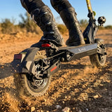 VALK Ego 8 Electric Scooter, 500W, AU Compliant, 48V 13Ah, 55km Max Range, eScooter for Adults, Foldable, Off Road, Black - Top-Down View