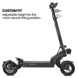 VALK Ego 8 Electric Scooter, 500W, AU Compliant, 48V 13Ah, 55km Max Range, eScooter for Adults, Foldable, Off Road, Black - Extra Image
