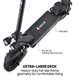 VALK Ego 8 Electric Scooter, 500W, AU Compliant, 48V 13Ah, 55km Max Range, eScooter for Adults, Foldable, Off Road, Black - Extra Image