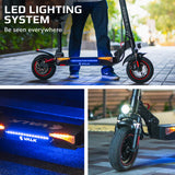 VALK Fusion 7 Electric Scooter with Seat option 800W 48V 13Ah Lithium 50km Range Quad Shocks 10 inch Tyres - Extra Image