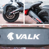 VALK Primal 9 Dual Motor 1600W Extreme Hill Climbing e-Scooter Electric, Black - Low Angle