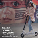 VALK 400W Electric Scooter, with Suspension for Adults Portable Folding Ride On,Synergy 5 MkII White - Extra Image