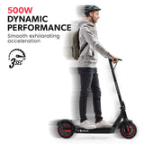 VALK Synergy 7 MkII 500W Electric Scooter 37V 15Ah Battery Foldable E-Scooter Adult Ride On - Front View