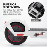 Valk Synergy 7 MkII Electric Scooter 500W 15Ah, Motorised eScooter for Adults, White - 45-Degree Angle