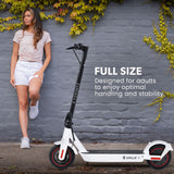 Valk Synergy 7 MkII Electric Scooter 500W 15Ah, Motorised eScooter for Adults, White - Rear View