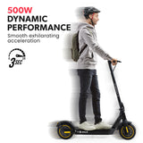 VALK Synergy 7 MkII 500W Electric Scooter 15Ah 37V Battery Foldable E-Scooter Adult Ride On - Front View