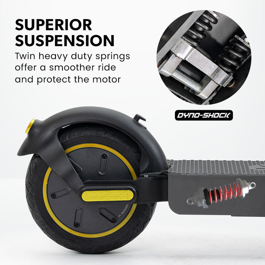 VALK Synergy 7 Electric Scooter, 500W 15Ah, AU Compliant, Motorised eScooter for Adults, Black/Yellow