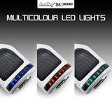 BULLET Hoverboard Electric Scooter 6.5 Inch Wheels Self Balancing Gen III White Free Carry Bag - Close-Up Angle