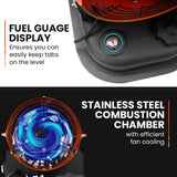 UNIMAC 20KW Portable Industrial Diesel Direct Forced Air Space Heater - Close-Up Angle