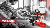 Baumr-AG Dust Collector Extraction Cyclone Woodworking Portable Catcher Workshop - Close-Up Angle