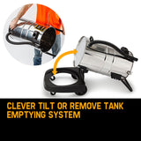 UNIMAC 60L Wet and Dry Vacuum Cleaner Bagless Industrial Grade Drywall Vac - Top-Down View