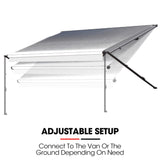 Shade Shield 15ft x 8ft Caravan Retractable Awning, Powder Coated 6063 Aluminium and Vinyl, for Caravan, Motorhome, RV, Work Trailer - Extra Image