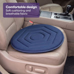EQUIPMED 360° Swivel Car Seat Cushion, Blue
