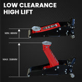 T-REX 1200KG Hydraulic Trolley Floor Jack, Low Profile, Dual Pump, Quick Release Handle, for Jacking Car - Side View