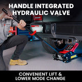 T-REX 3000KG Hydraulic Trolley Floor Jack, High Lift, Dual Pump, Quick Release Handle - Extra Image