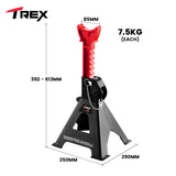 T-REX 4000KG Automotive Car Jack Axle Stands, 2 Pieces - Front View