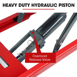 T-REX 300KG Hydraulic High Lift Double Scissor Trolley, 1.3M Max Platform Hgt, Heavy-Duty, for Material Handling - Top-Down View