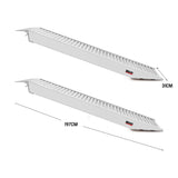 BULLET Pair of 2m Aluminium Loading Ramps, 3310kg capacity - Front View