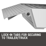 BULLET Pair of 2m Aluminium Loading Ramps, 3310kg capacity - 45-Degree Angle