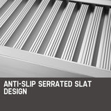 BULLET Pair of 2m Aluminium Loading Ramps, 3310kg capacity - Rear View