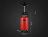 T-REX 60L Mobile Waste Oil Drainer Tank, Telescopic, for Car Engine, Workshop - Front View