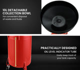 T-REX 60L Mobile Waste Oil Drainer Tank, Telescopic, for Car Engine, Workshop - Top-Down View