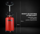 T-REX 60L Mobile Waste Oil Drainer Tank, Telescopic, for Car Engine, Workshop