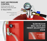 T-REX 80L Mobile Waste Oil Drainer Tank, Pneumatic, Telescopic, Extractor Probes, Workshop - Top-Down View