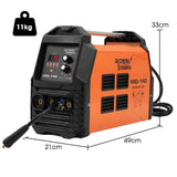 ROSSI 140A MIG/MAG/MMA/ARC/TIG Multi-Purpose Welder MIG-140, Flux/Solid Wire/CO2 Or Argon Gas - Front View