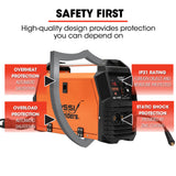 ROSSI 140A MIG/MAG/MMA/ARC/TIG Multi-Purpose Welder MIG-140, Flux/Solid Wire/CO2 Or Argon Gas - Low Angle