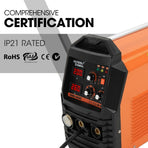 ROSSI 200A MIG/MAG/MMA/ARC/TIG Multi-Purpose Welder MIG-200, Flux/Solid Wire/CO2 Or Argon Gas