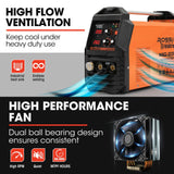 ROSSI 200A MIG/MAG/MMA/ARC/TIG Multi-Purpose Welder MIG-200, Flux/Solid Wire/CO2 Or Argon Gas - Extra Image