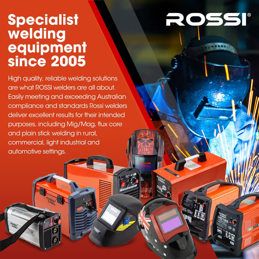 ROSSI 200A MIG/MAG/MMA/ARC/TIG Multi-Purpose Welder MIG-200, Flux/Solid Wire/CO2 Or Argon Gas