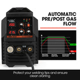 ROSSI 200A MIG/MAG/MMA/ARC/TIG Multi-Purpose Welder MIG-200, Flux/Solid Wire/CO2 Or Argon Gas - 45-Degree Angle