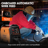 ROSSI 200A MIG/MAG/MMA/ARC/TIG Multi-Purpose Welder MIG-200, Flux/Solid Wire/CO2 Or Argon Gas - Rear View