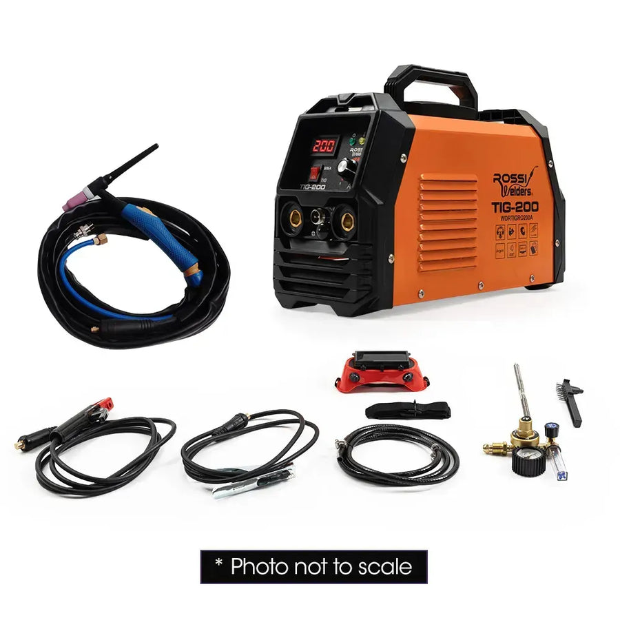 ROSSI NextGenTIG/MMA 200A Welder TIG-200, Ar Gas, HF Start, Regulator Included