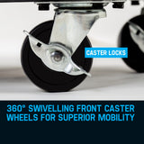 ROSSI Welding Cart Trolley MIG TIG ARC MMA Welder Plasma Cutter Storage Bench - Close-Up Angle