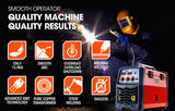 ROSSI 300 Amp MIG Stick Welder, Portable DC Gas Gasless Inverter Welding Machine, 15A Plug - Top-Down View