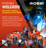 ROSSI 250 Amp Stick Welder, Portable Arc MMA Inverter Welding Machine, 15A Plug - Side View