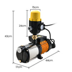 Protege Multi-stage Water Hi-pressure Pump with Auto-controller Home Garden Irrigation 4-Stage Electric