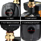 Protege Multi-stage Water Hi-pressure Pump with Auto-controller Home Garden Irrigation 6-Stage Electric - Extra Image