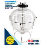 Keg King - Apollo 30L Snub Nose Fermenter - Front View