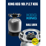 10L King Keg Ball Lock PET Keg - Front View