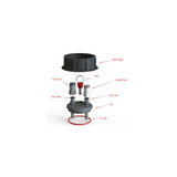 Fermenter King Junior 10L PET Pressure Fermenter & Keg - Top-Down View